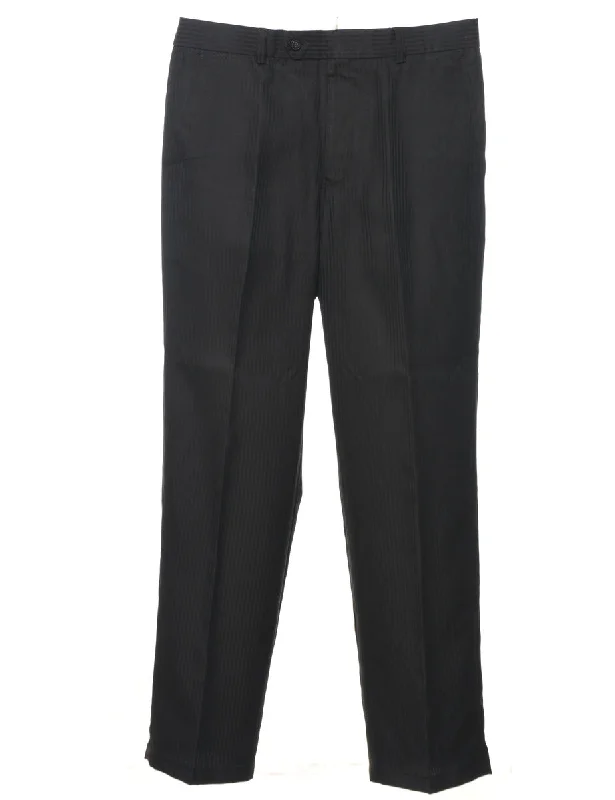 Weekend Deals That Dazzle Black Casual Trousers - W34 L29