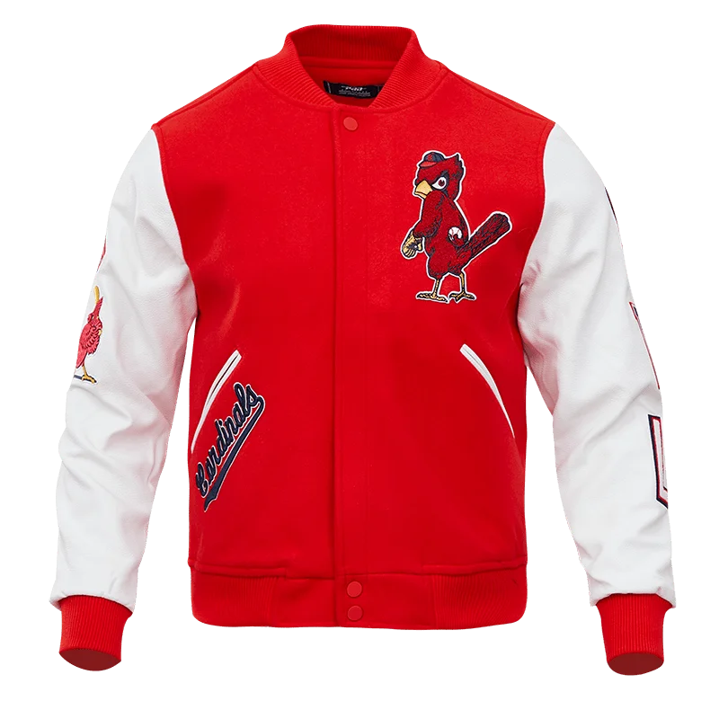 MLB ST. LOUIS CARDINALS CLASSIC WOOL MEN'S VARSITY JACKET (RED / WHITE)