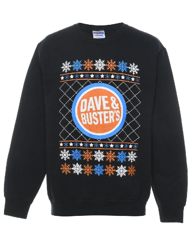 Weekend Discounts to Indulge In Black Christmas Sweatshirt - S