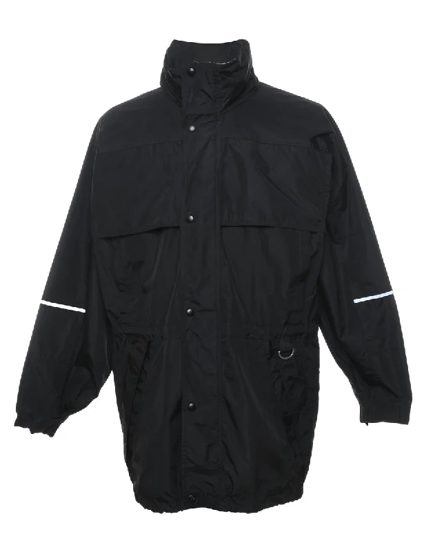 One-Day Only Black & White Contrast Nylon Jacket - S