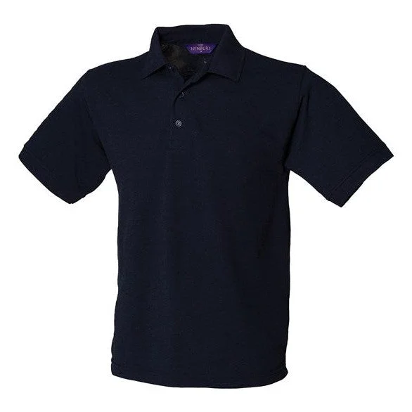 Take Advantage Henbury 65/35 Classic Piqué Polo Shirt - Navy*