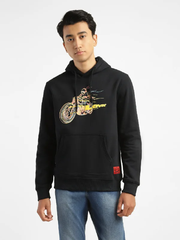 Weekend Savings Fiesta Men's Graphic Black Hooded Sweatshirt