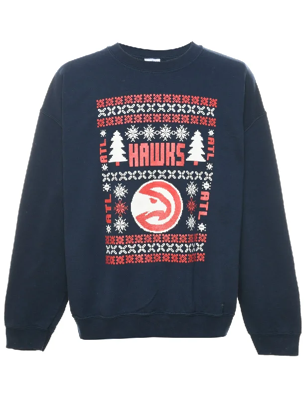 Mega Discount Atlanta Hawks Christmas Sweatshirt - XL