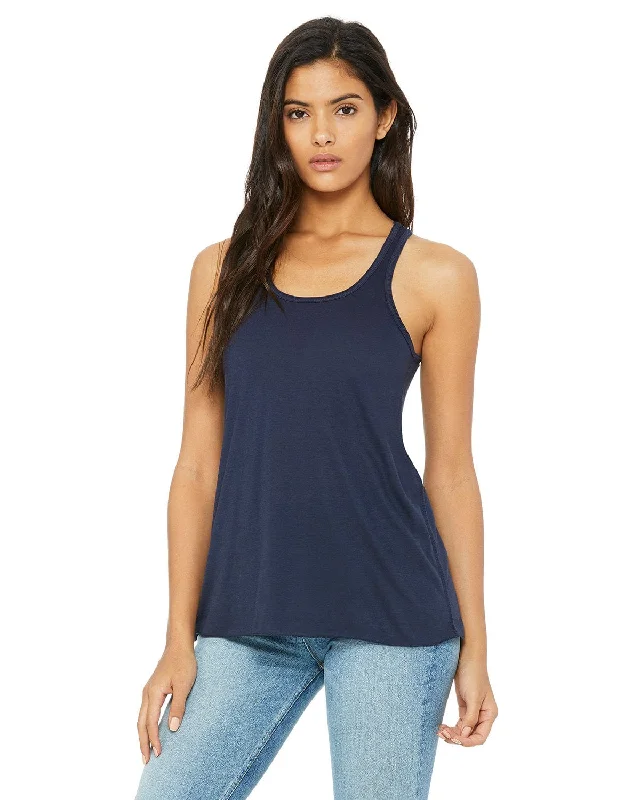 Super Deal Bella+Canvas Ladies Flowy Racerback Tank | Midnight