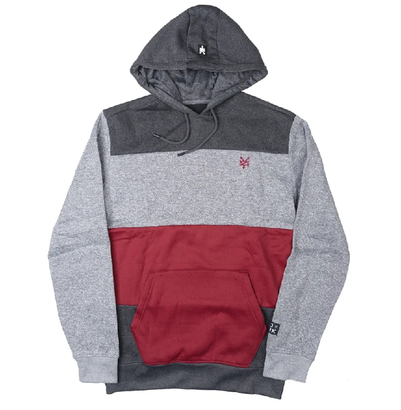 ZOO YORK PANEL HOODIE CORDOVAN - ZY30H32