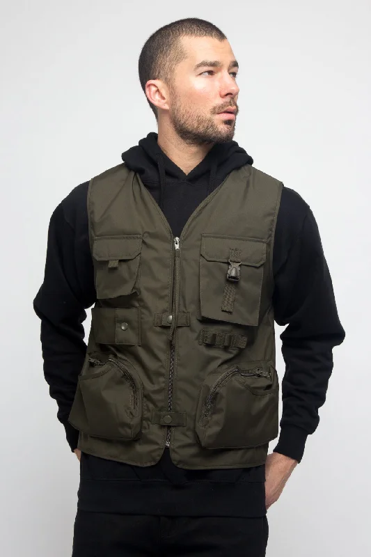 Discount Mania Utility Zipper Pocket Vest