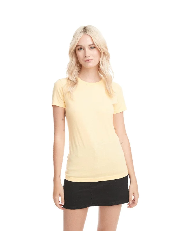 Deal Explosion Next Level Ladies Boyfriend Tee | Banana Cream