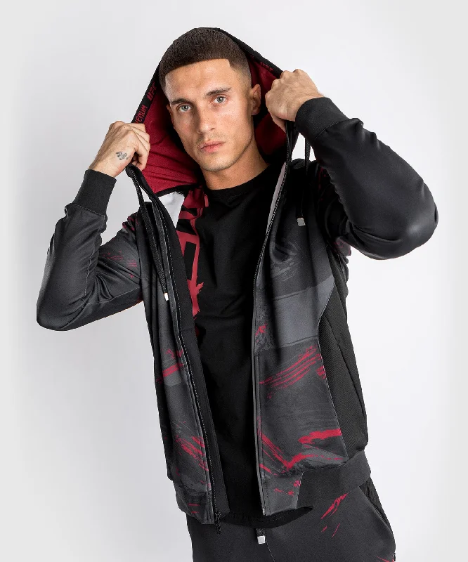Can't Resist UFC Venum Authentic Fight Week 2.0 Men’s Zipped Hoodie - Black/Red
