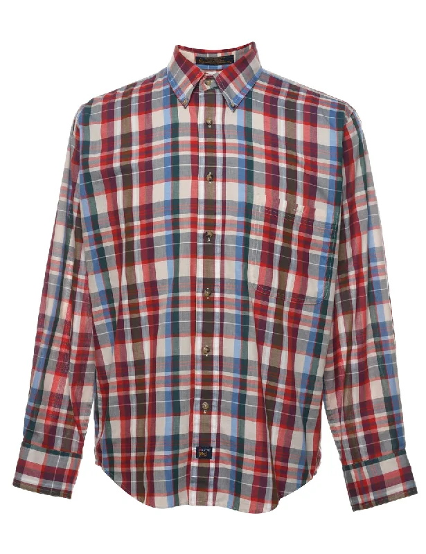 Act Fast Arrow Checked Shirt - M