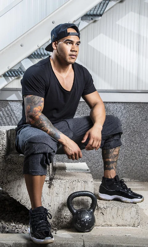 Lowest Price Basic T-Shirt with Raw Cut Neckline