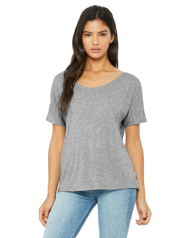 Bella+Canvas Ladies Slouchy T-Shirt | Athletic Heather