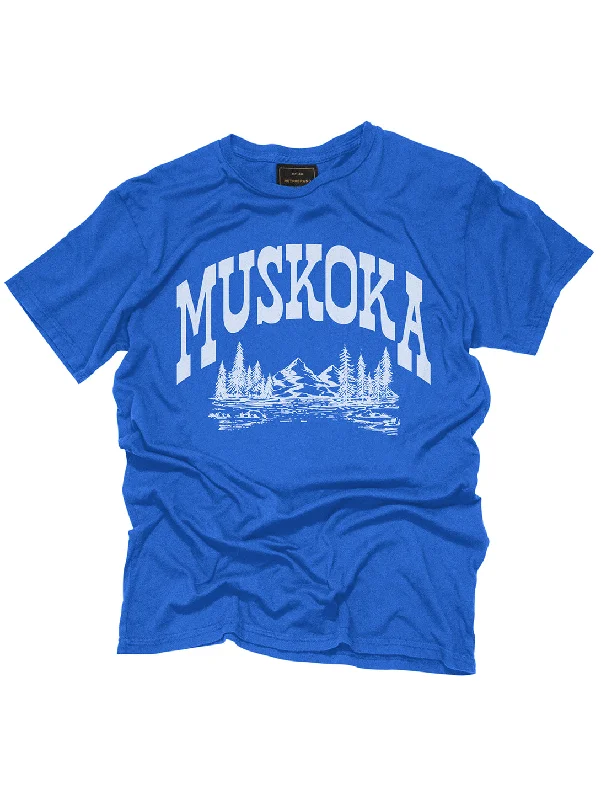 Muskoka Landscape Unisex T-Shirt - Vintage Royal