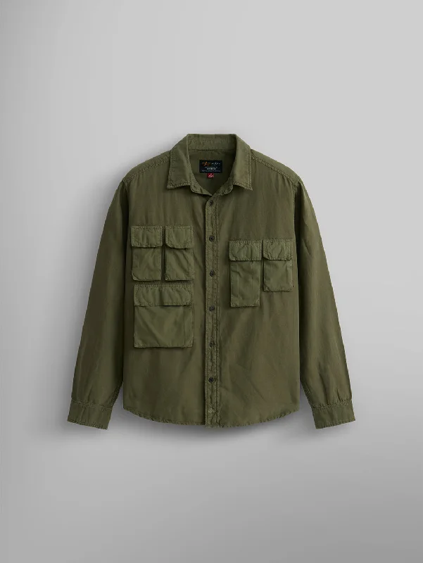 Deal of the Day Long Sleeve Multipocket Shirt - OG 107 Green