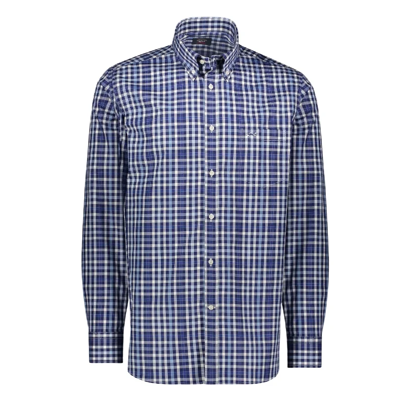 Weekend Deals That Spark PAUL&SHARK Multi Colour Check Shirt BLUE/NAVY