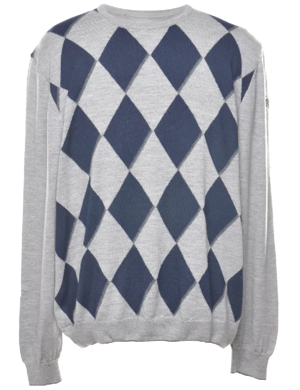 Deal Alert Argyle Knit Jumper - XL