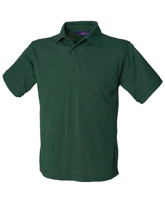 Weekend Deal Henbury 65/35 Classic Piqué Polo Shirt - Bottle Green*