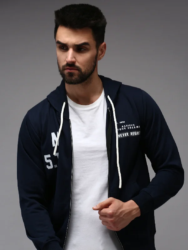 Final Clearance Men Blue Solid Sweatshirt