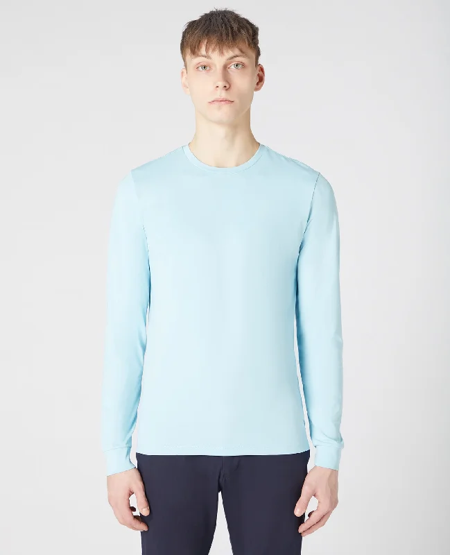 Shop Now Tapered Fit Cotton-Stretch Long Sleeve T-Shirt