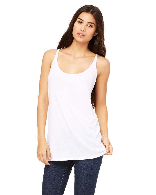 Super Bargain Bella+Canvas Ladies Slouchy Tank | White