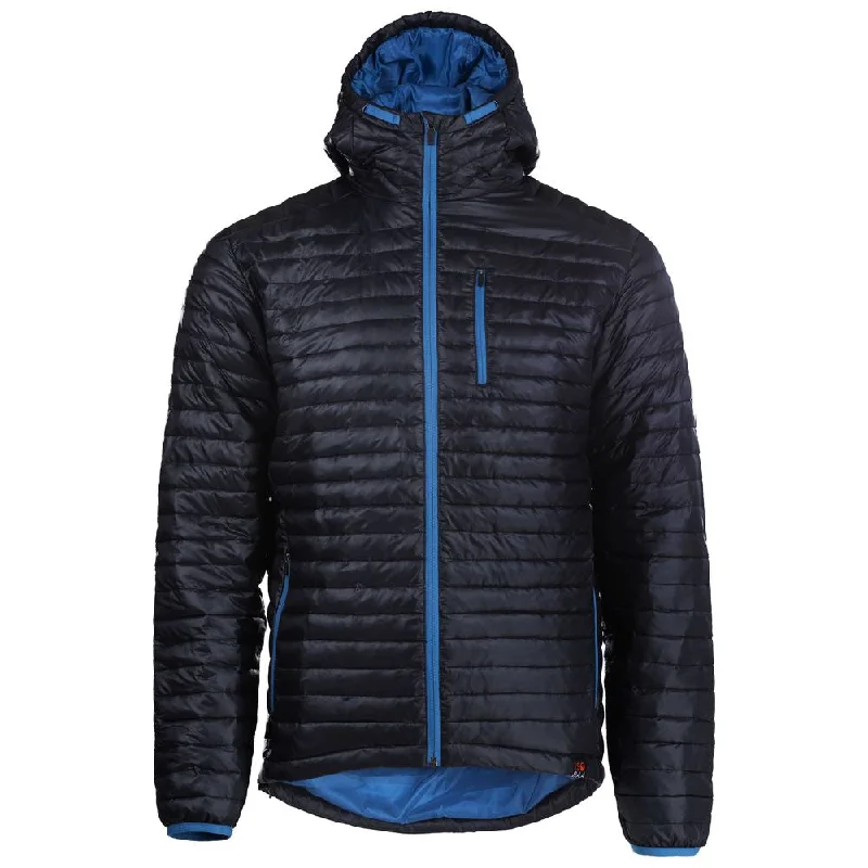 Mens Merino Wool Insulated Jacket (Black/Blue)