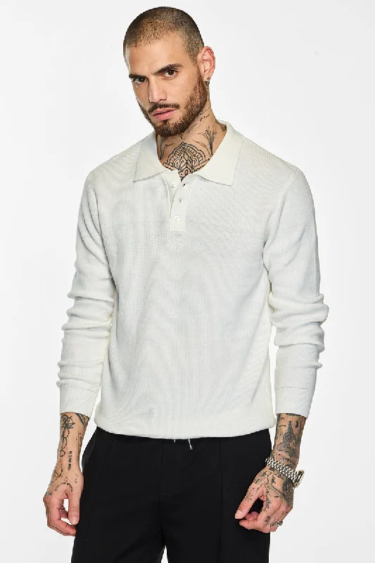 Big Discounts Core Lab Off White Solid Polo T-Shirt