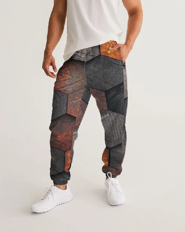 Last Chance Cool stone hexagon patten 3D Men's All-Over Print Track Pants