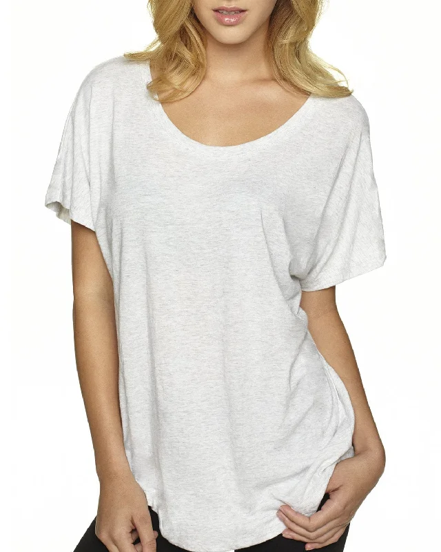 Lowest Price Next Level Ladies Triblend Dolman | Heather White
