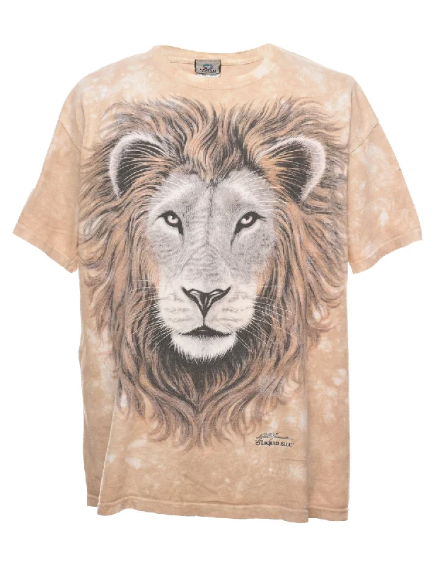 Flash Sale Beige Tie Dye The Mountain T-Shirt - L