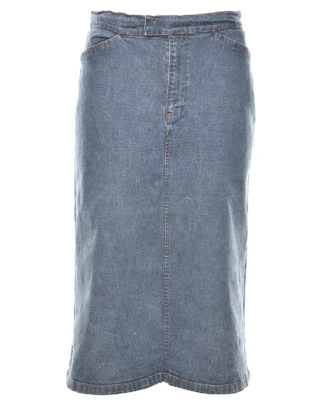 Calvin Klein 1990s Denim Skirt - M