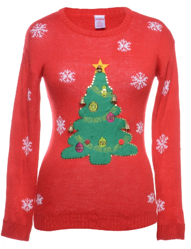 Weekend Deals That Wow Beyond Retro Reworked Christmas Jumper With Bells - S