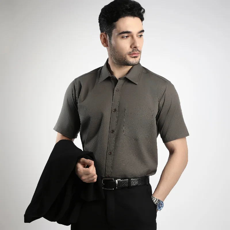 Exclusive Access Easy Shirt™  - 100% Cotton MockLin Slubs - Regular Fit Solid Shirt - #Super Value