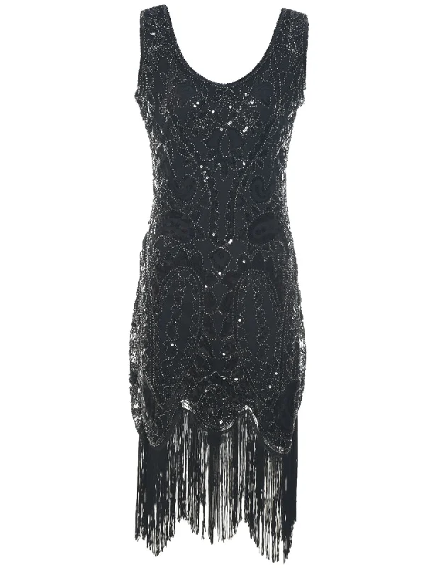 Weekend Discounts to Savor Beaded Evening Dress - M