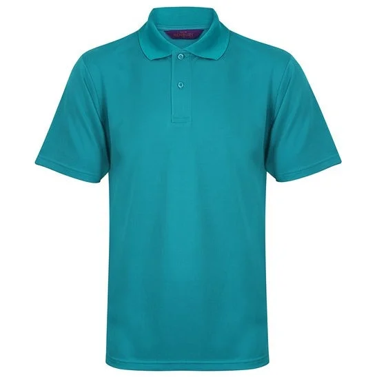 Price Reduction Henbury Coolplus® Polo Shirt - Bright Jade