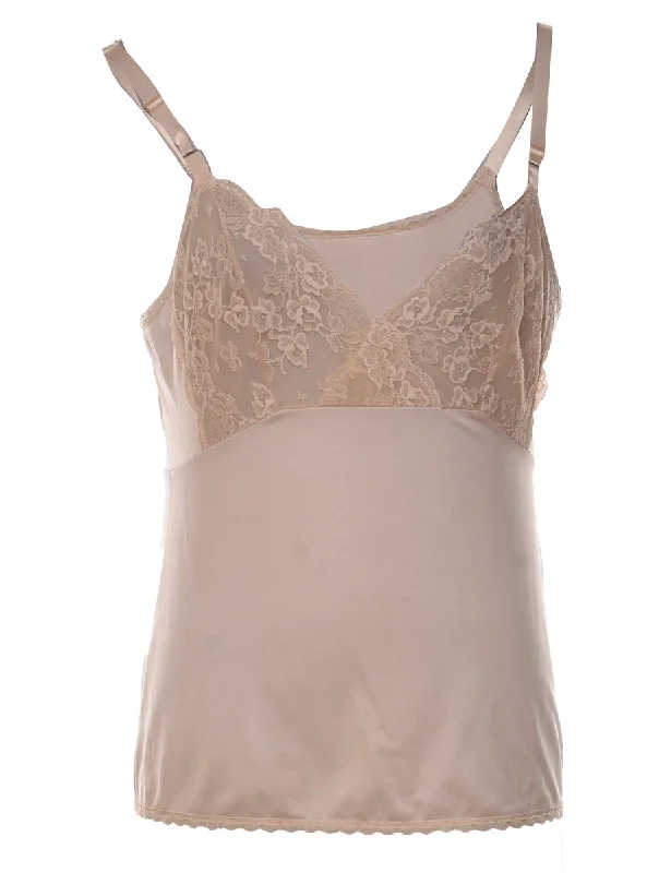 Sneak Peek Sale Beige Lace Babydoll - S