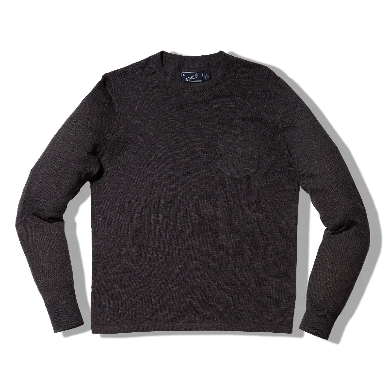 Weekend Savings Bonanza Cloud Cotton Sweater Crew - Charcoal