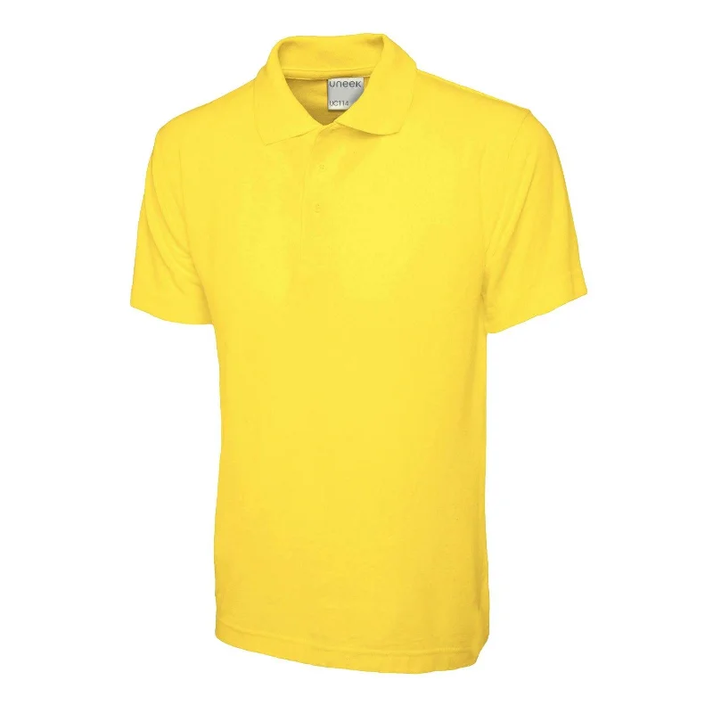 Holiday Sale Uneek Men's Ultra Cotton Poloshirt Yellow