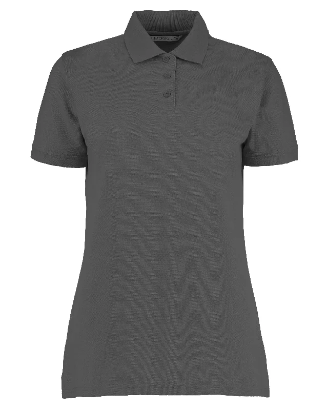 Unbeatable Prices Kustom Kit Klassic Polo Women's With Superwash® 60°C (Classic Fit) - Charcoal