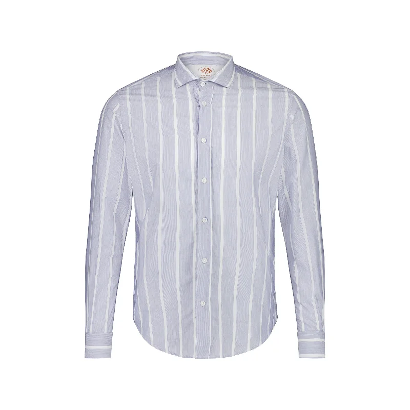 FRADI Cotton/Polyamide Shirt WHITE/BLUE