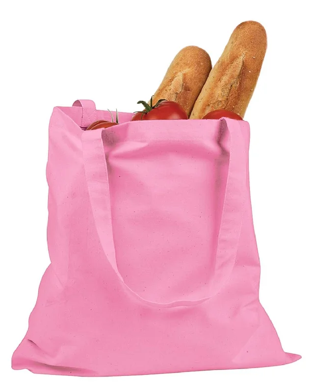 BAGedge 6 oz. Canvas Grocery Tote Bag | Pink