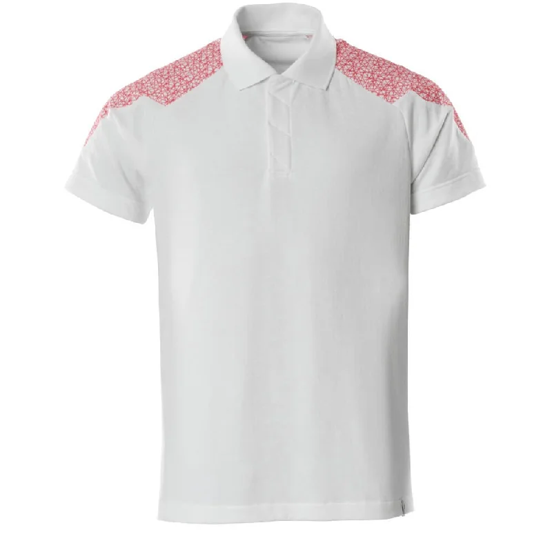 White/Traffic Red