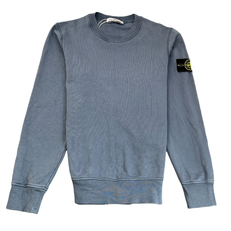 Daily Deals Men's Applique Logo Sweatshirt Blue Size S