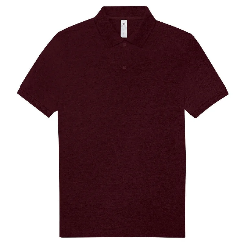 Weekend Discounts to Enjoy B&C Collection My Polo 210 - Heather Burgundy