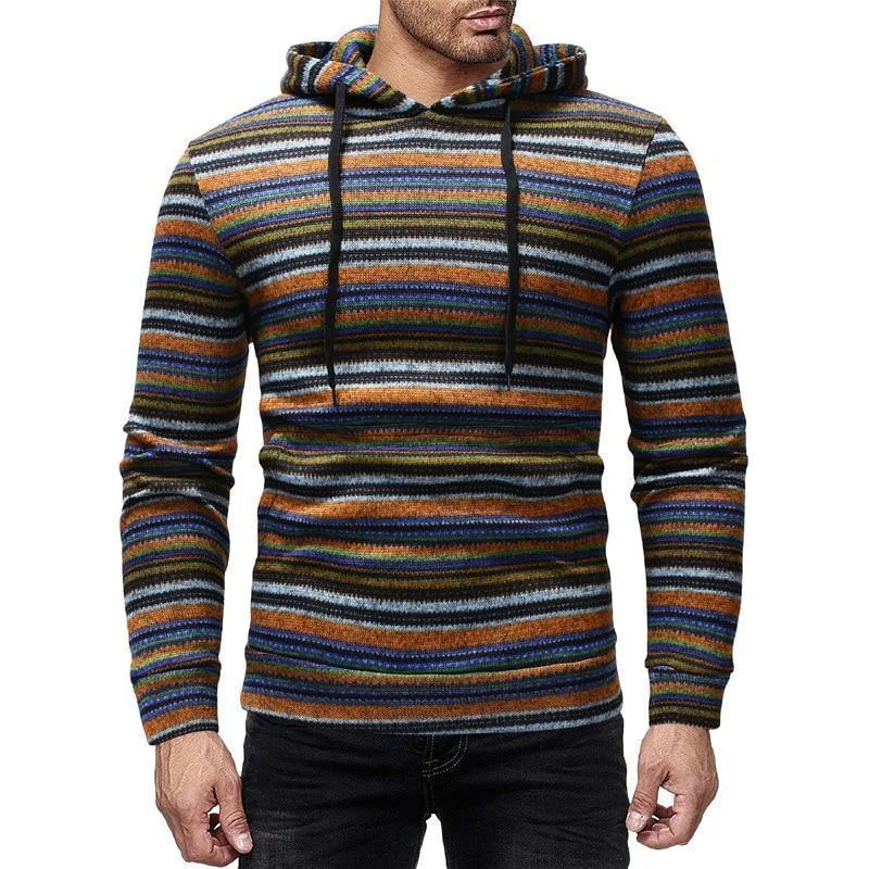Daily Deals Men's Hoodies, Striped Hoodie
