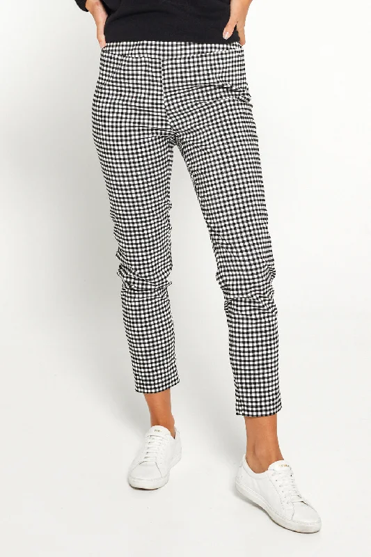 Weekend Bargains to Celebrate Moira Pants - Black/White Gingham