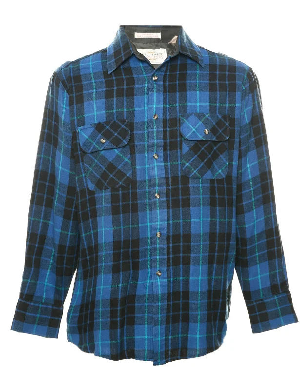 Blue Checked Shirt - M