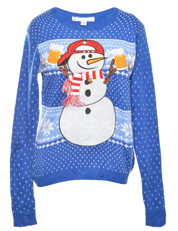 Loyalty Reward Beyond Retro Reworked Christmas Jumper With Bells - L