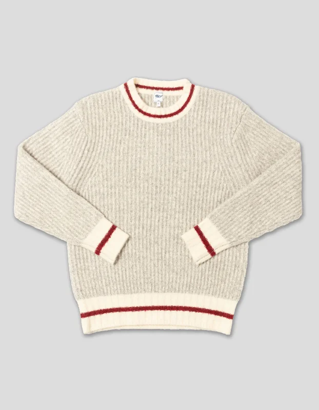 Time-Limited Offer RUGGED MOCK NECK SWEATER - GREY