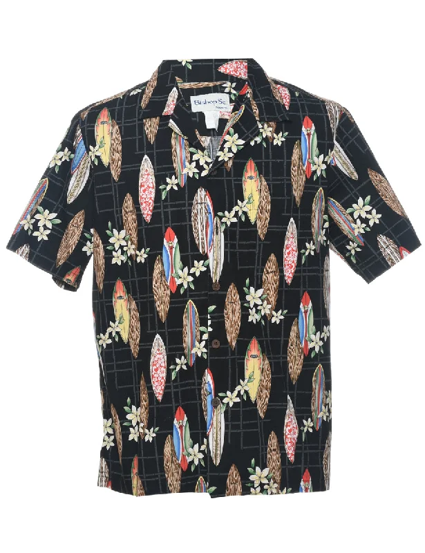 Loyalty Reward Black Hawaiian Shirt - M