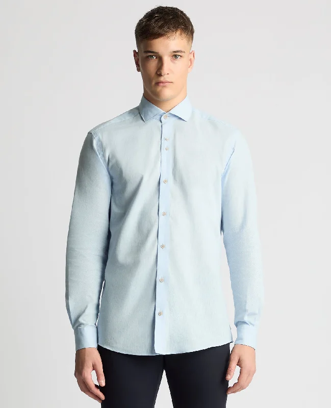 Weekend Discounts to Grab Tapered Fit Cotton Linen Mix Shirt