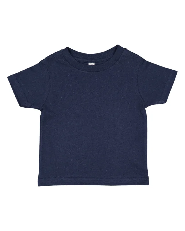 Rabbit Skins Toddler Fine Jersey T-Shirt | Navy